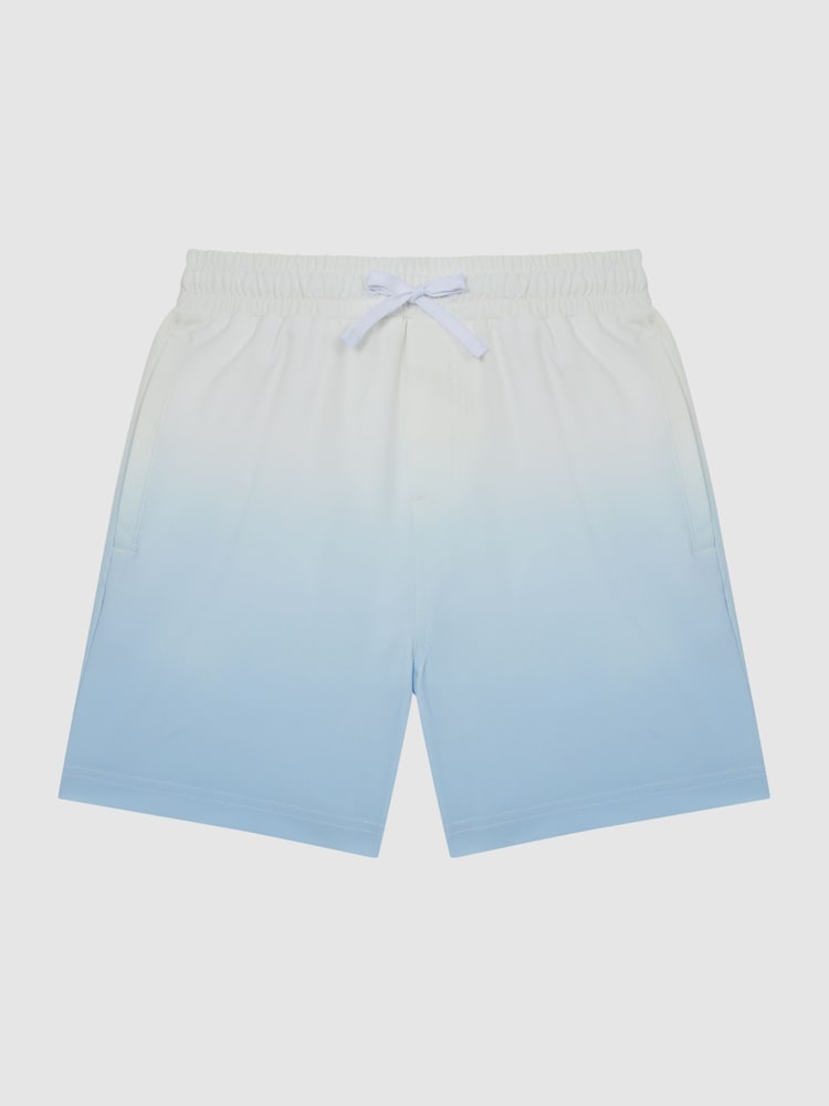 Reiss Blue Cove Senior Ombre Drawstring Swim Shorts - Image 2 of 6