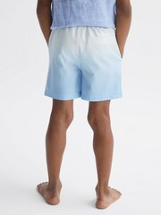 Reiss Blue Cove Senior Ombre Drawstring Swim Shorts - Image 5 of 6