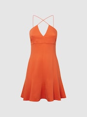 Reiss Orange Trina Strappy Mini Dress - Image 2 of 7
