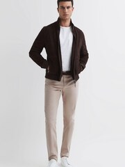 Reiss Stone Kalkan Slim Fit Five Pocket Trousers - Image 1 of 5
