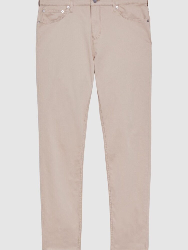 Reiss Stone Kalkan Slim Fit Five Pocket Trousers - Image 2 of 5