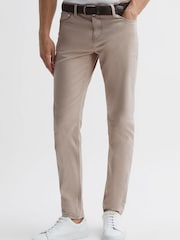 Reiss Stone Kalkan Slim Fit Five Pocket Trousers - Image 3 of 5