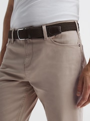Reiss Stone Kalkan Slim Fit Five Pocket Trousers - Image 4 of 5