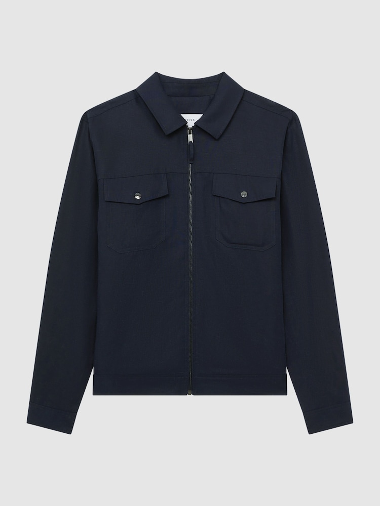 Veste blouson zippé Reiss Carnival - Image 2 of 6