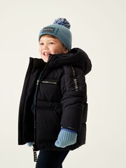 Baker by Ted Baker Boys Pom Hat and Mittens Set - Image 2 of 4