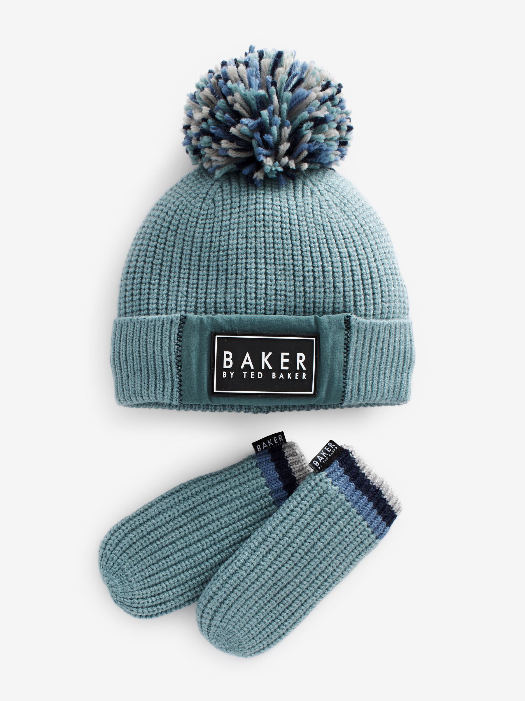 Buy Baker by Ted Baker Boys Pom Hat and Mittens Set from Next Luxembourg