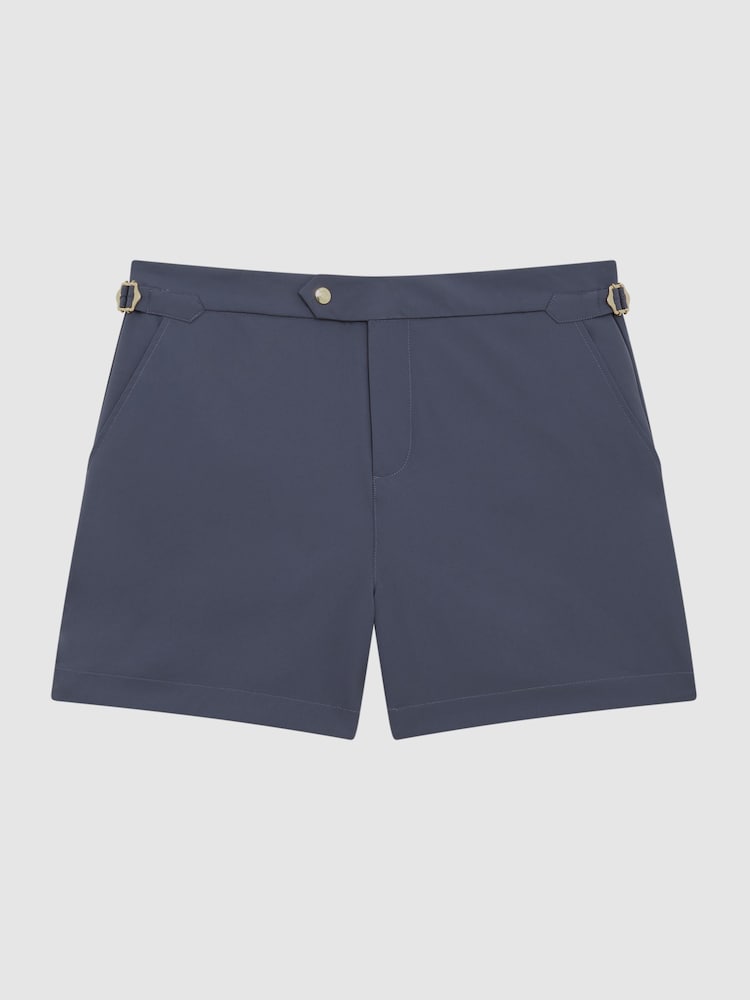 Reiss Airforce Blue Sun Side Adjuster Swim Shorts - Image 2 of 6