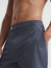 Reiss Airforce Blue Sun Side Adjuster Swim Shorts - Image 4 of 6