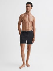 Reiss Black Sun Side Adjuster Swim Shorts - Image 3 of 6