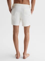 Reiss White Sun Side-Adjuster Swim Shorts - Image 5 of 7