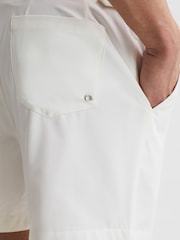 Reiss White Sun Side-Adjuster Swim Shorts - Image 6 of 7