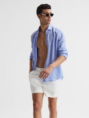 Reiss White Sun Side-Adjuster Swim Shorts - Image 7 of 7