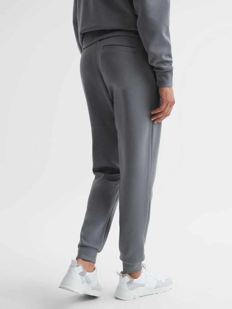 Reiss Sage Green Premier Drawstring Jersey Joggers - Image 5 of 5 Reiss Sage Green Premier Drawstring Jersey Joggers - Image 5 of 5