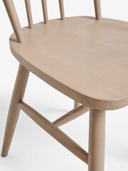 Set of 2 Light Natural Oak Fin Dining Chairs - Image 6 of 7