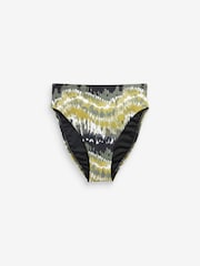 Green Tie Dye High Waist Bikini Bottoms - Image 6 of 7