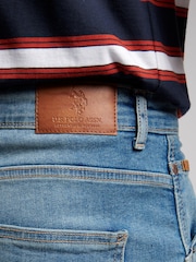 U.S. Polo Assn. Blue Mens 5 Pocket Denim Loose Jeans - Image 4 of 4