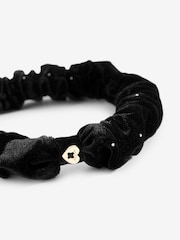 Baker by Ted Baker Girls Velour Diamanté Studded Black Headband - Image 5 of 5