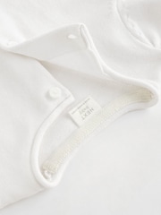 White Baby 100% Cotton Knitted Cardigan (0mths-2yrs) - Image 6 of 6