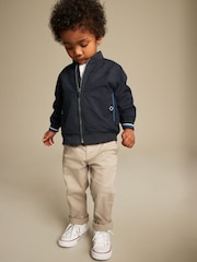 Navy Blue Smart Harrington Jacket (3mths-7yrs) - Image 1 of 7