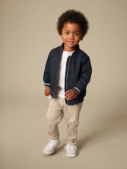 Navy Blue Smart Harrington Jacket (3mths-7yrs) - Image 2 of 7