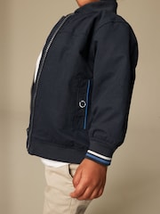 Navy Blue Smart Harrington Jacket (3mths-7yrs) - Image 3 of 7