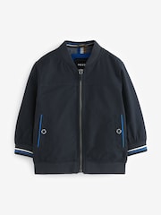 Navy Blue Smart Harrington Jacket (3mths-7yrs) - Image 4 of 7