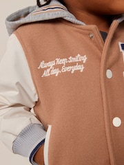 Neutral Varsity Jacket (3mths-7yrs) - Image 6 of 8
