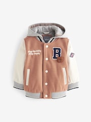Neutral Varsity Jacket (3mths-7yrs) - Image 7 of 8