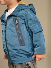 Blau - Spritzwasserabweisender Utility-Anorak (3 Monate bis 7 Jahre) - Bild 2 von 11