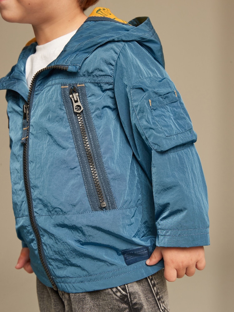 Blau - Spritzwasserabweisender Utility-Anorak (3 Monate bis 7 Jahre) - Bild 2 von 11