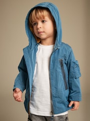 Blau - Spritzwasserabweisender Utility-Anorak (3 Monate bis 7 Jahre) - Bild 3 von 11