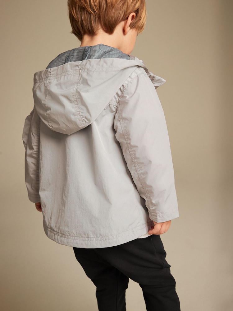 siva - odporen na dež Utility Anorak (3mesecev-7leto) - Slika 2 iz 9 siva - odporen na dež Utility Anorak (3mesecev-7leto) - Slika 2 iz 9