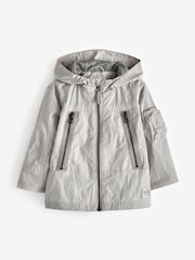 siva - odporen na dež Utility Anorak (3mesecev-7leto) - Slika 5 iz 9