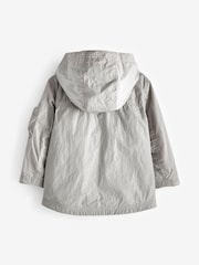 siva - odporen na dež Utility Anorak (3mesecev-7leto) - Slika 7 iz 9