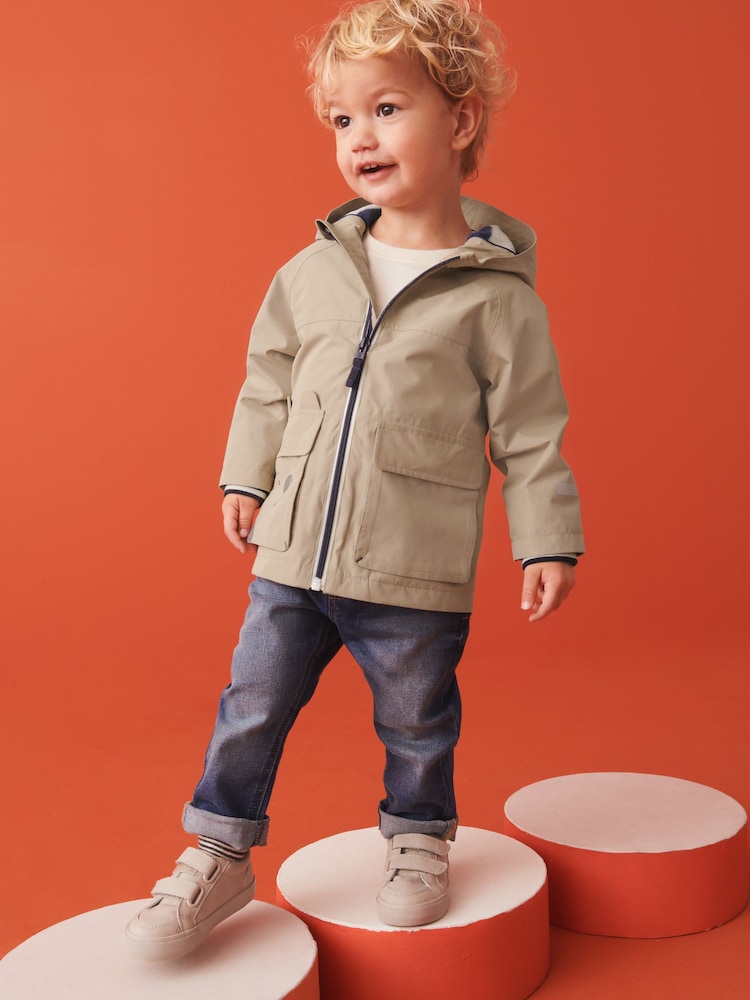 Stone Neutral Waterproof Coat (3mths-7yrs) - Image 2 of 10