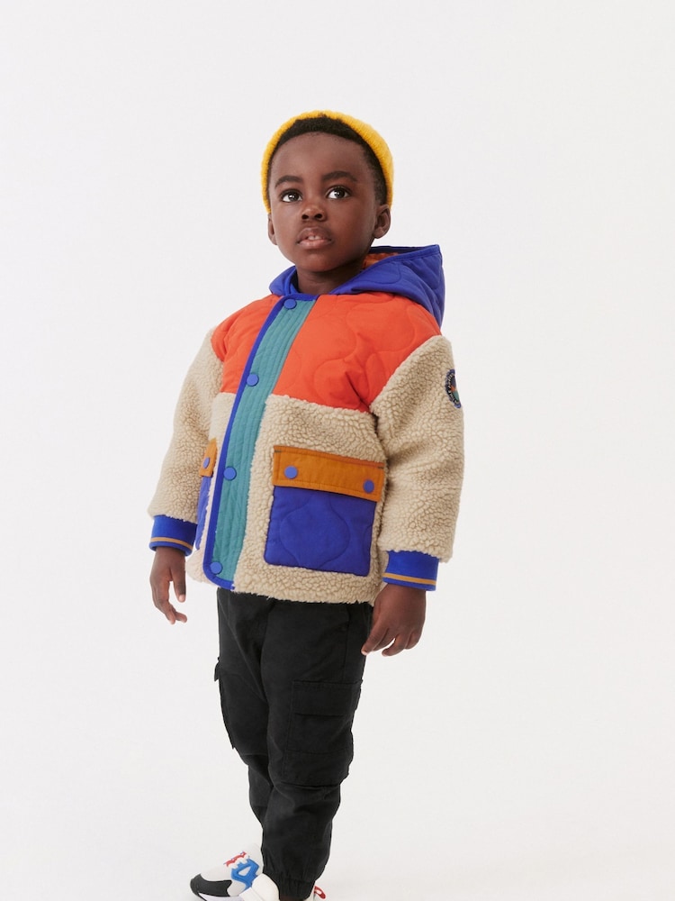 Orange/Colourblock - Jacke aus Teddyfleece (3 Monate bis 7 Jahre) - Bild 1 von 11 Orange/Colourblock - Jacke aus Teddyfleece (3 Monate bis 7 Jahre) - Bild 1 von 11