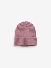 Mink Brown Rib Beanie Hat (1-16yrs) - Image 1 of 2