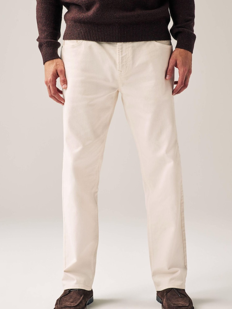 Ecru White EDIT Relaxed Fit Jeans - Image 1 of 10