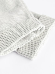 Grey/White 100% Cotton Knitted Baby Cardigans 2 Pack - Image 6 of 7