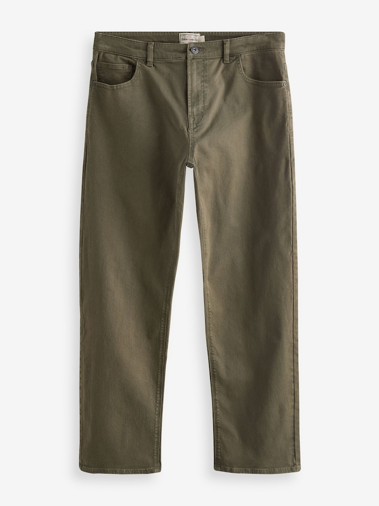 Vert kaki - Coupe ample - Jeans stretch colorées - Image 6 of 10