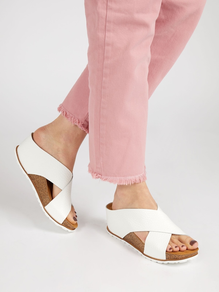 White - Jones Bootmaker Tansey Leather Sandals - Image 1 of 6 White - Jones Bootmaker Tansey Leather Sandals - Image 1 of 6