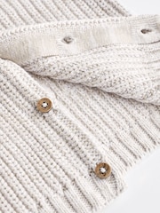 Cream Baby 'Born in 2024' Knitted 100% Cotton Cardigan - Image 9 of 9