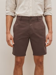 Brown Straight Stretch Chino Shorts - Image 1 of 10