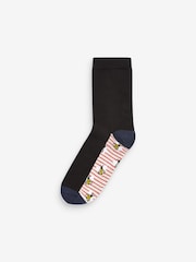 Bees Footbed Ankle Socks 5 Pack - Image 5 of 6