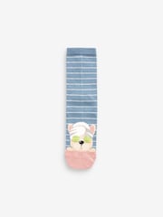 Grey/Purple Dog Spa Ankle Socks 4 Pack - Image 2 of 5