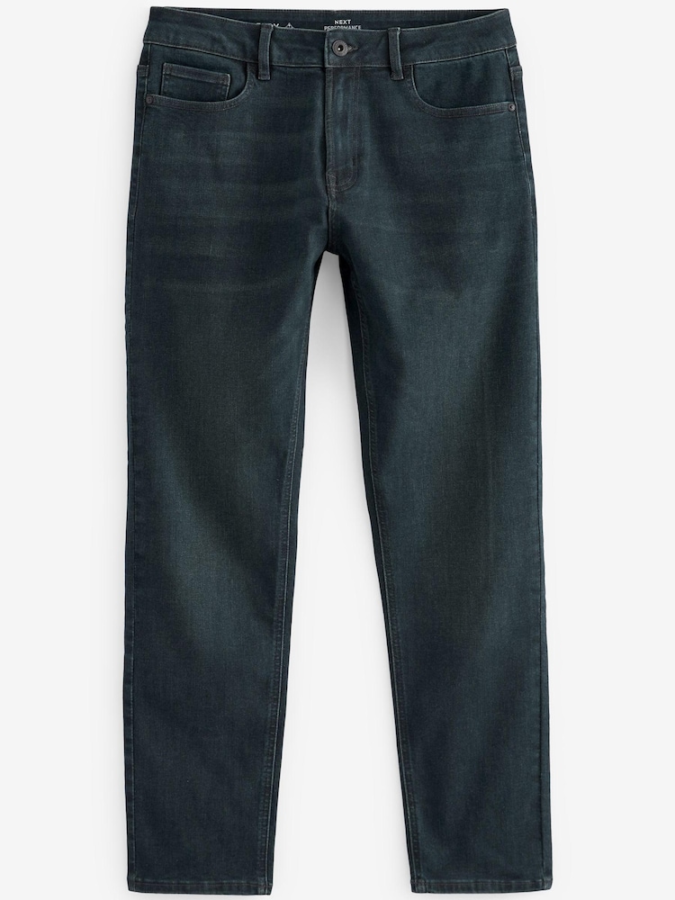 Blue/Green Slim Motion Flex Jeans - Image 2 of 4