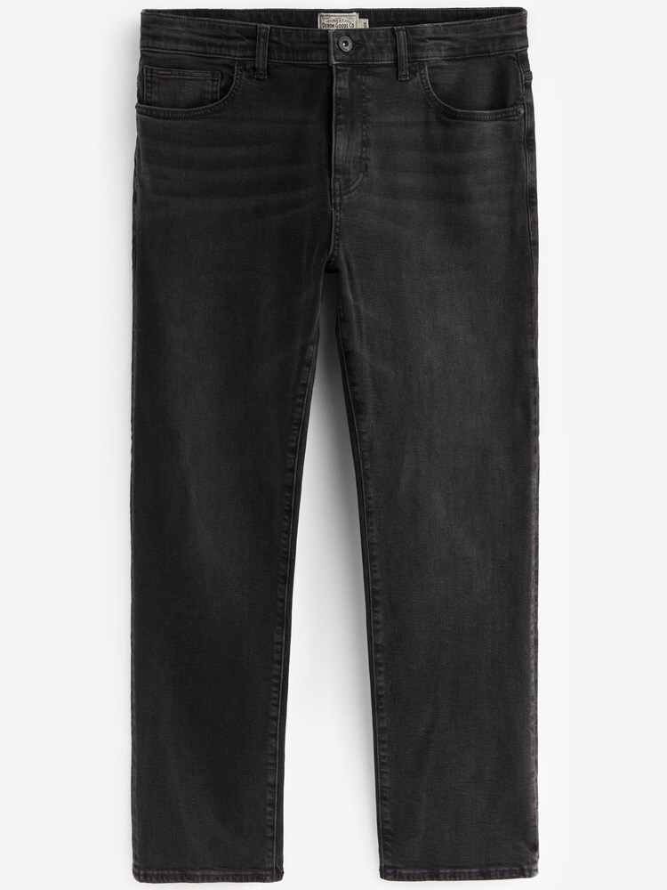 Black Straight Vintage Stretch Authentic Jeans - Image 6 of 10