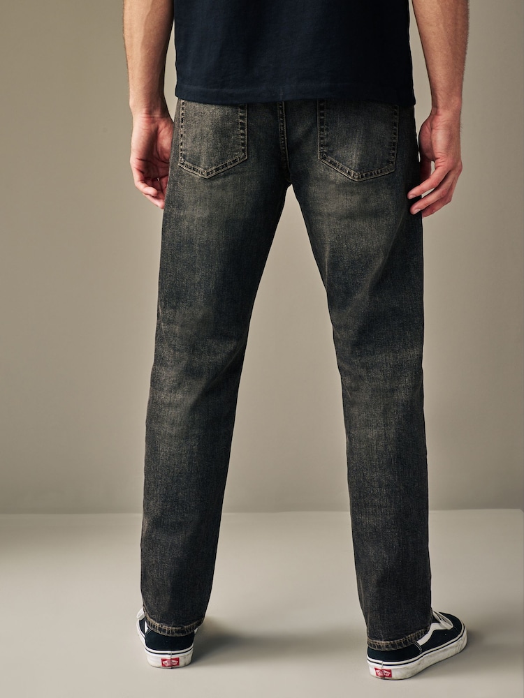 Коричневый оттенок - Прямой - Vintage Wash Denim Jeans - Image 2 of 11