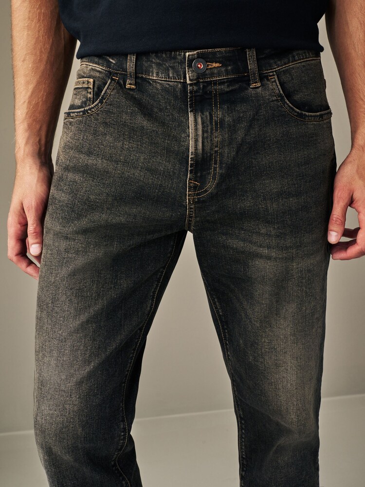 Brown Tint Straight Vintage Stretch Authentic Jeans - Image 5 of 11