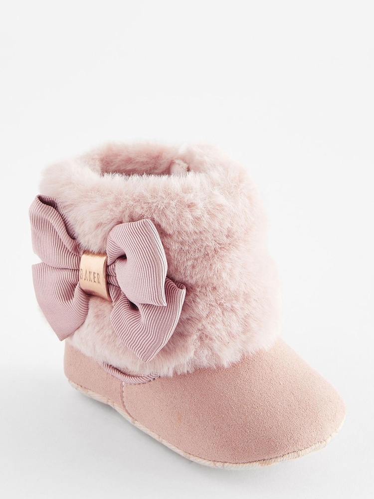 Baker by Ted Baker Baby Mädchen Warme Stiefelchen mit Fellimitat, Rosa - Bild 1 von 5